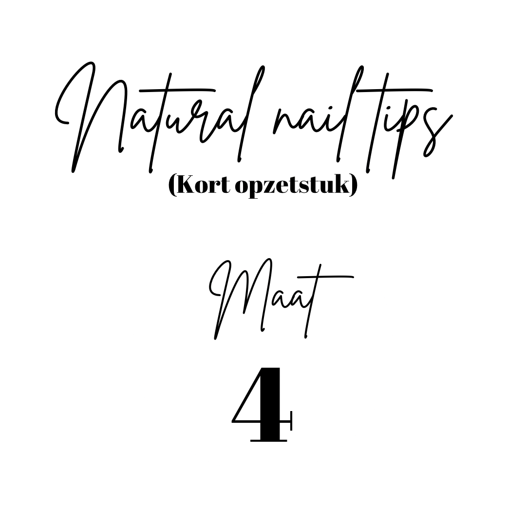 Natural Nail Tips | Short Tip | Refill | Size 4 | 50 pcs