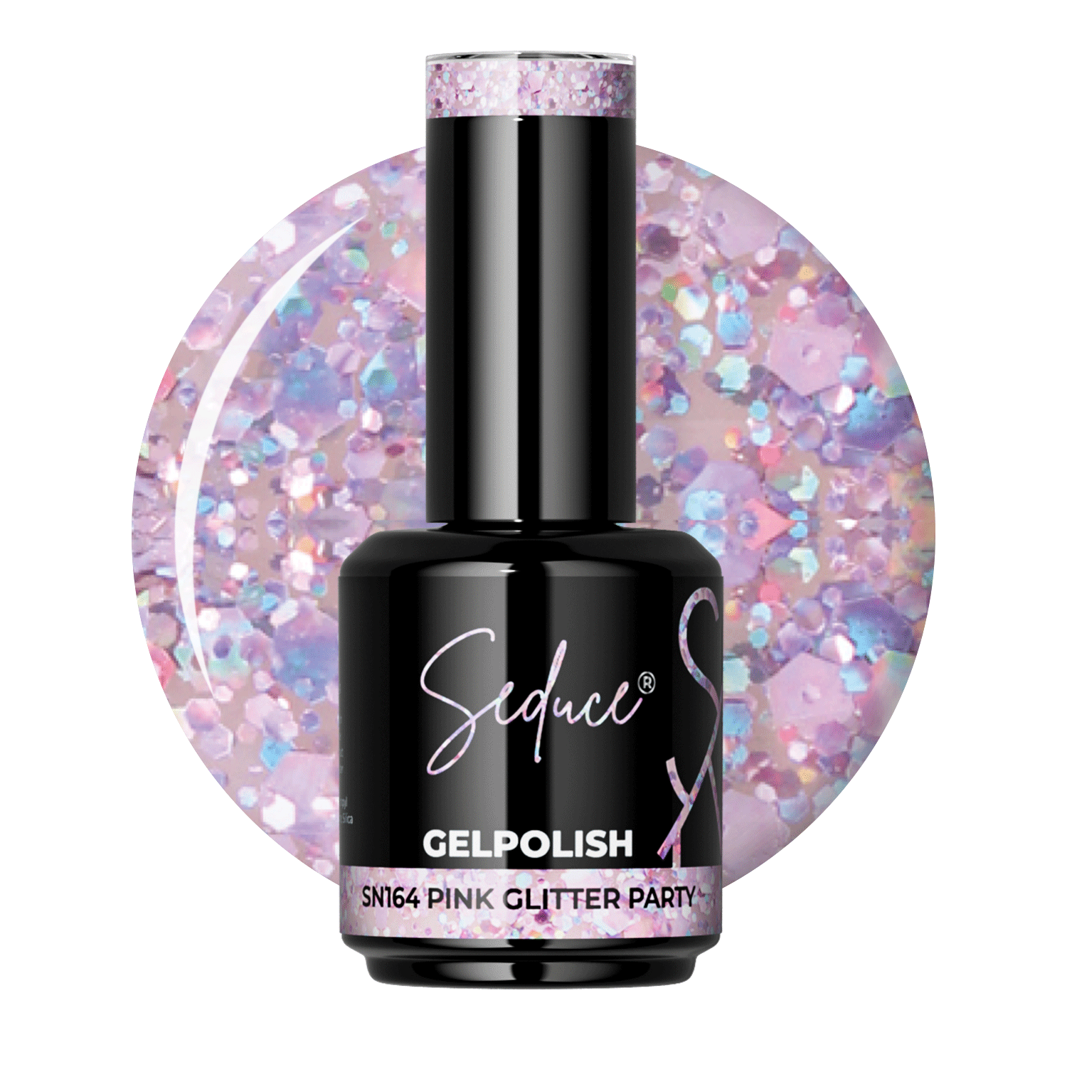 Seduce® Gelpolish | SN164 | Pink Glitter Party