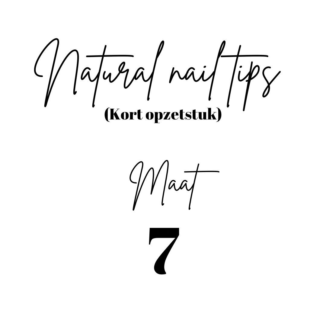 Natural Nail Tips | Short Tip | Refill | Size 7 | 50 pcs