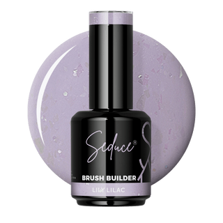Seduce® Brush builder BIAB Lily lilac paars met glitters