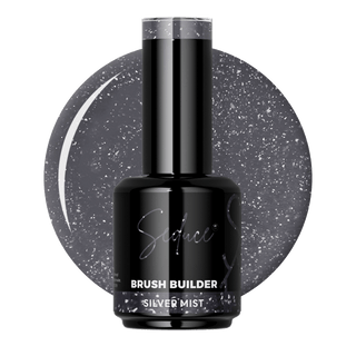 Seduce® Brush builder BIAB silver mist grijs met glitters