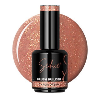 Seduce® Brush builder BIAB dahlia dream met glitters