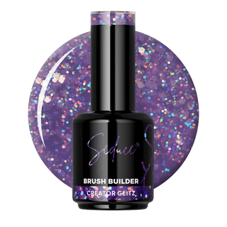 Seduce® Brush builder BIAB creator glitz paars met glitters