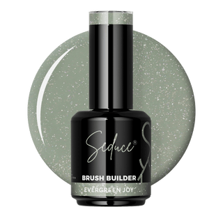 Seduce® Brush builders BIAB evergreen joy een groene kleur met glitters