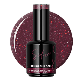 Seduce® wijnrode biab kleur met flashglitters