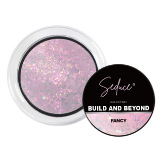 Seduce® roze hardgel met een glitter voor de versteviging en verlenging van de nagels