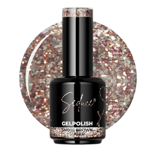 Seduce® bruine glitter gelpolish