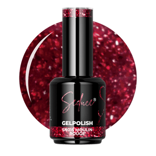 Seduce® rode gelpolish kleur met glitters