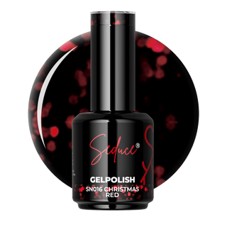 Seduce® donkerrode glitter gelpolish