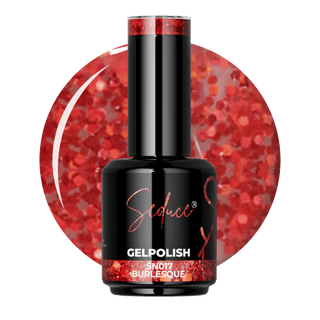 Seduce® rode glitter gelpolish