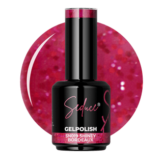 Seduce® bordeaux kleurige gelpolish met glitters