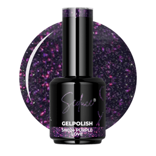 Seduce® donkerpaarse kleur met glitters