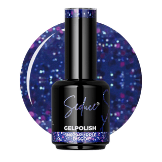 Seduce® paarse glitter gelpolish