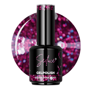 Seduce® gelpolish donkerroze glitter