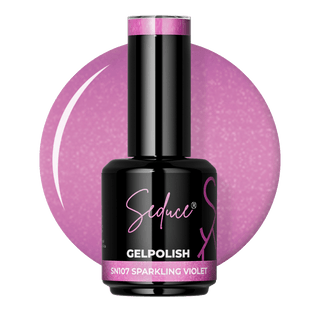 Seduce® gelpolish lichtroze kleur met een lila ondertoon met shimmer