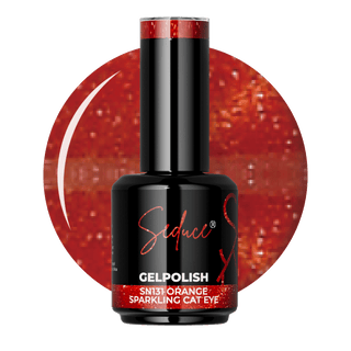 Seduce® gelpolish rood/oranje/bruine cat eye