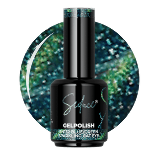 Seduce® gelpolish blauw/groene cat eye