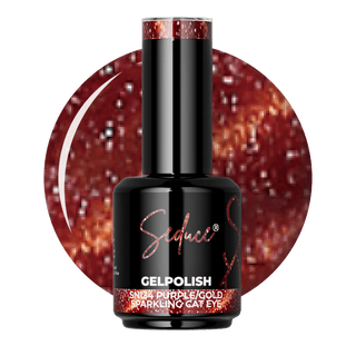 Seduce® gelpolish paars/gouden cat eye