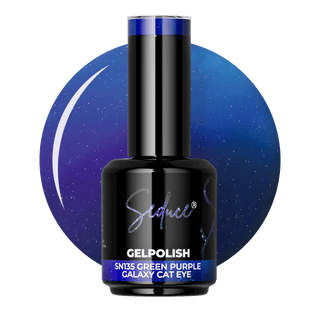 Seduce® gelpolish groen met paarse cat eye