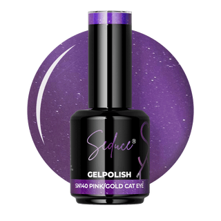 Seduce® gelpolish roze/gouden cat eye