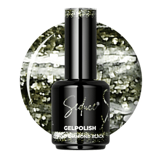 Seduce® gelpolish zwarte glitterlak