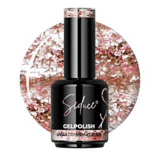 Seduce® gelpolish rose kleur met glitters