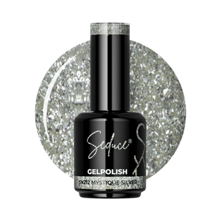 Seduce® Gelpolish SN212 Mystic silver met een prachtige glitter