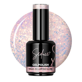 Seduce® gelpolish prachtige oranje/roze shimmer, kan over iedere lak aangebracht worden