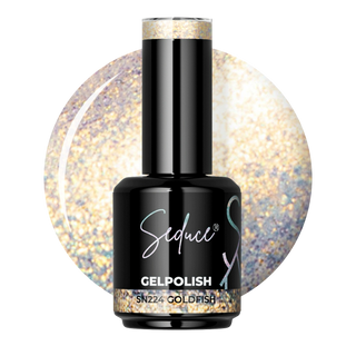 Seduce® gelpolish sn224 prachtige gouden transparante lak, kan over elke kleur aangebracht worden