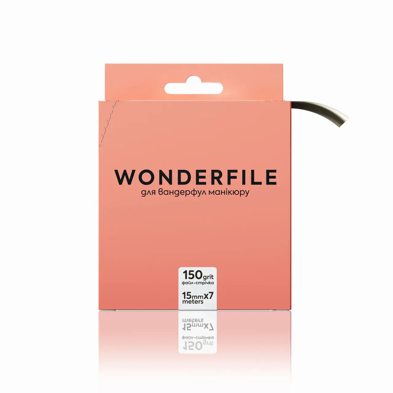 Wonderfile vijltape 160x18 mm rol van 7 meter zonder schaar in 150, 180 of 240 grit voor professioneel salongebruik