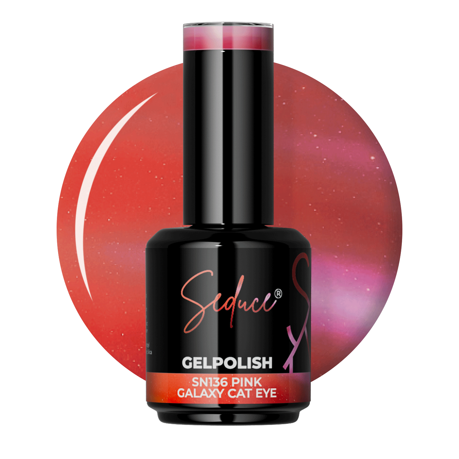 SN136 8D Pink Galaxy Cat Eye | HEMA Free