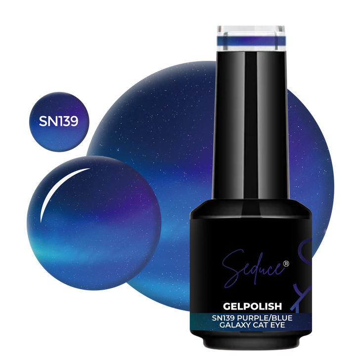 SN139 8D Purple/Blue Galaxy Cat Eye | HEMA Free