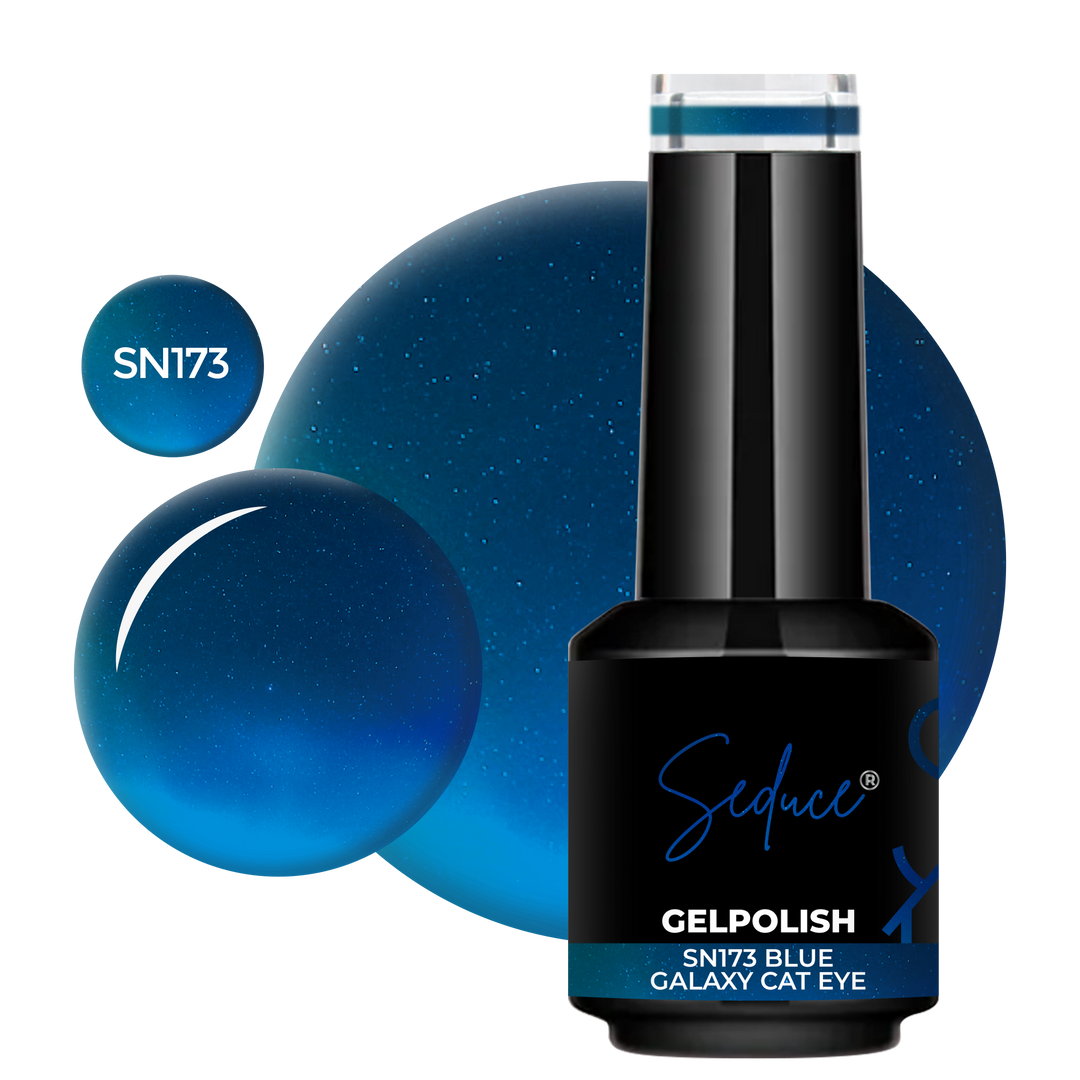 SN173 8D Blue Galaxy Cat Eye | HEMA Free