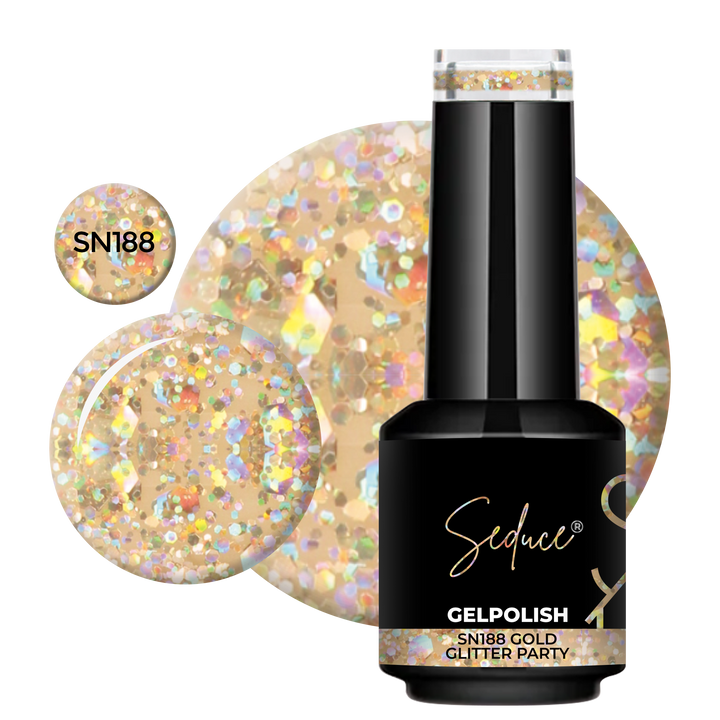 SN188 Gold Glitter Party | HEMA Free