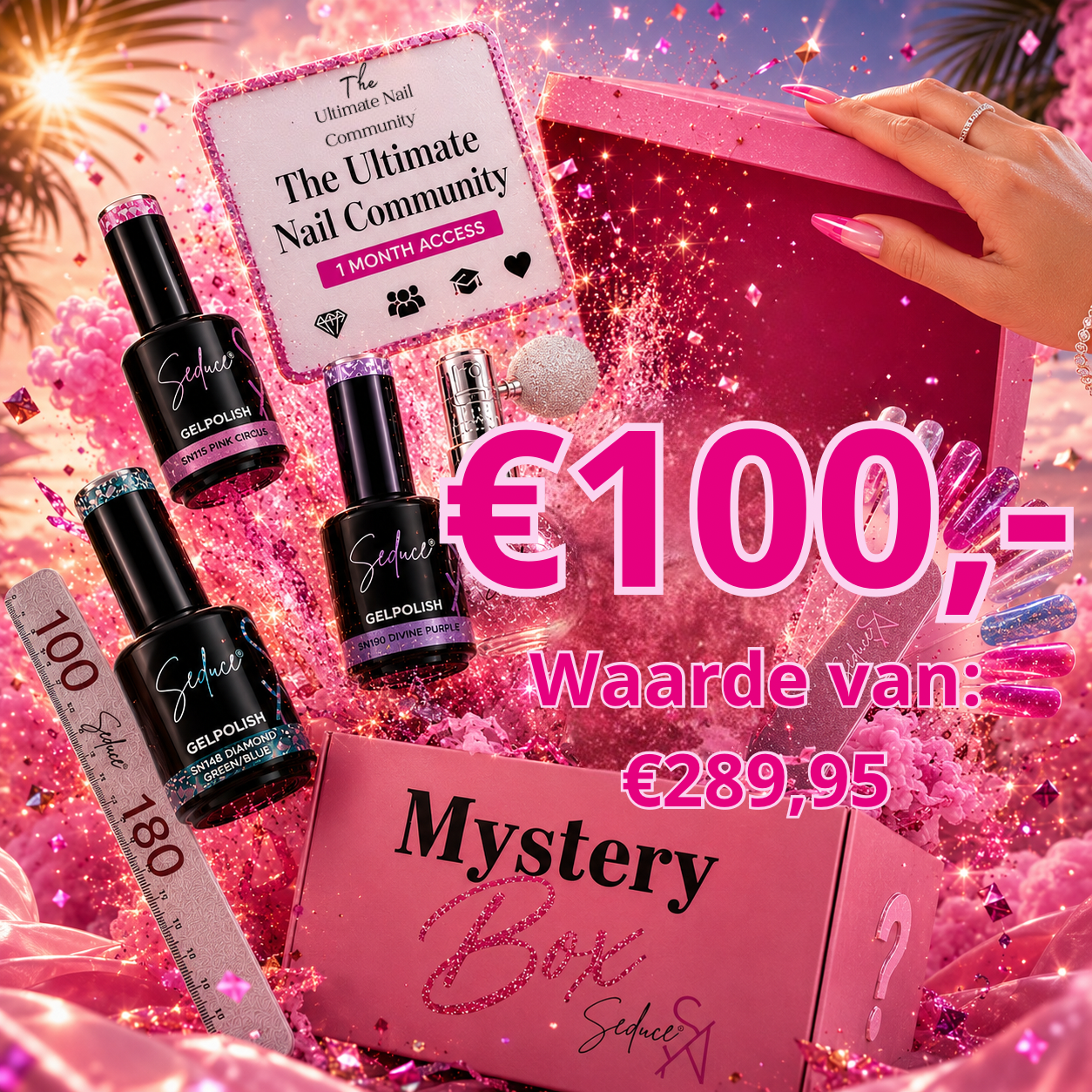 Premium Mystery box | €100,- t.w.v. €289,95