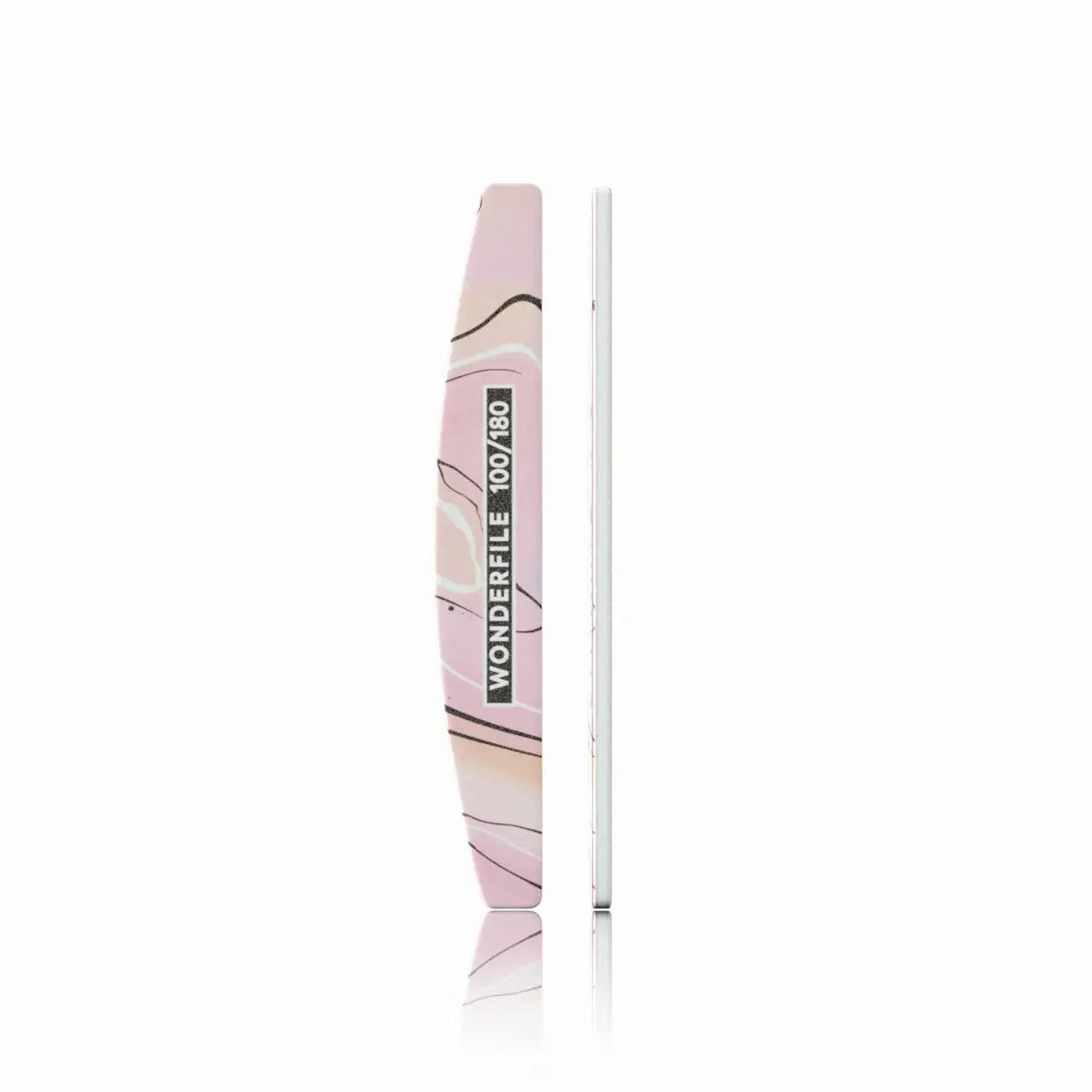 Wonderfile® | Halfmoon Vijl op Plastic Base | Dubbelzijdig | Schuimbasis