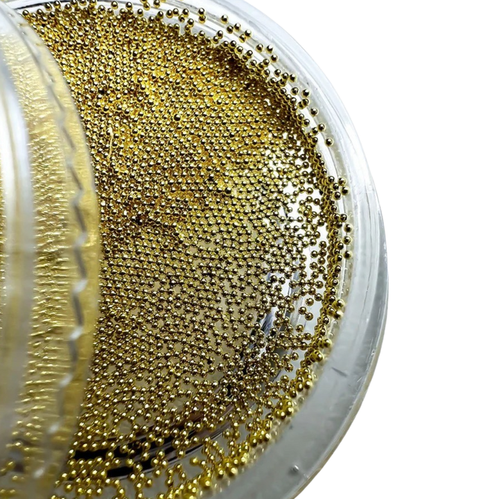 Caviar beads goud