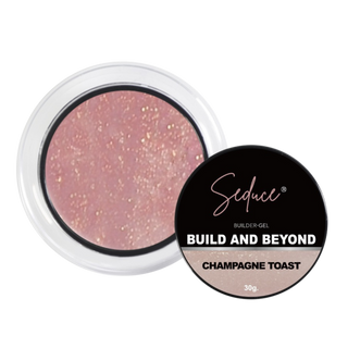 Seduce® Build and Beyond champagne toast met glitters