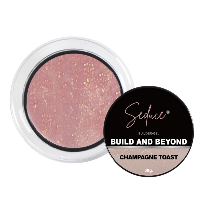 Seduce® Build and Beyond champagne toast met glitters