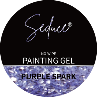 Seduce® No wipe painting gel in de kleur Purple Spark