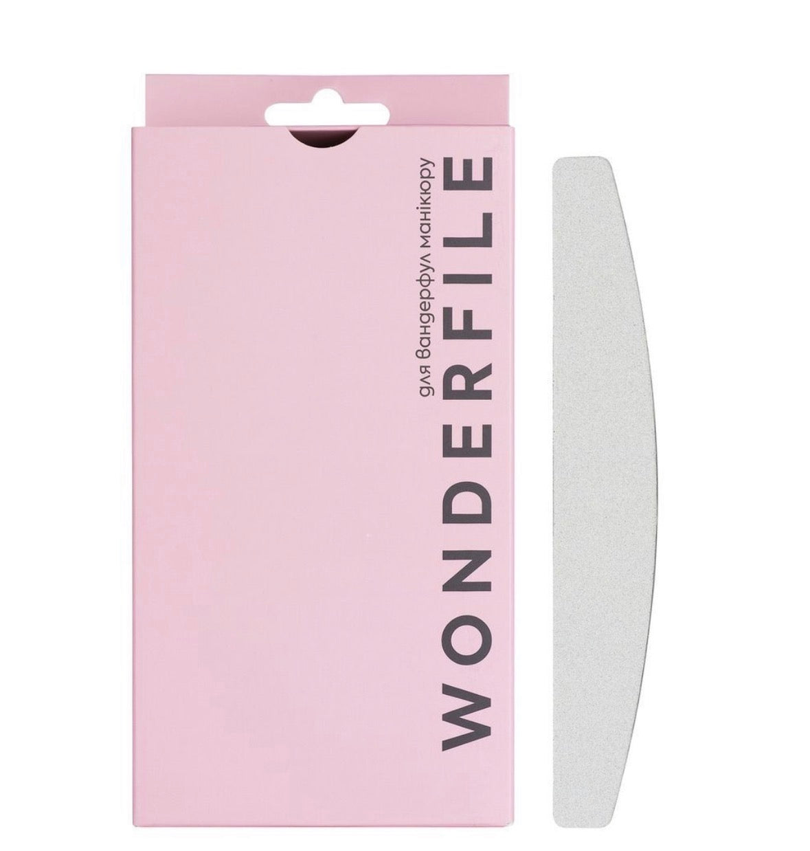 Wonderfile dunne plakstrips halfmoon 162x24 mm in 100 tot 240 grit, 50 stuks per verpakking voor professioneel salongebruik