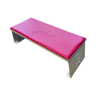 Seduce® witte armsteun met een felroze kussen