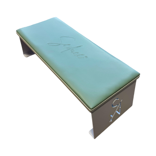 Seduce® witte armsteun met een mintgroene kussen