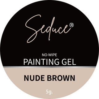 Seduce® No wipe painting gel in de kleur Nude brown