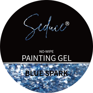 Seduce® No wipe painting gel in de kleur Blue spark