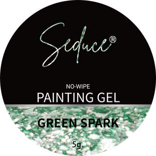 Seduce® No wipe painting gel in de kleur Green spark