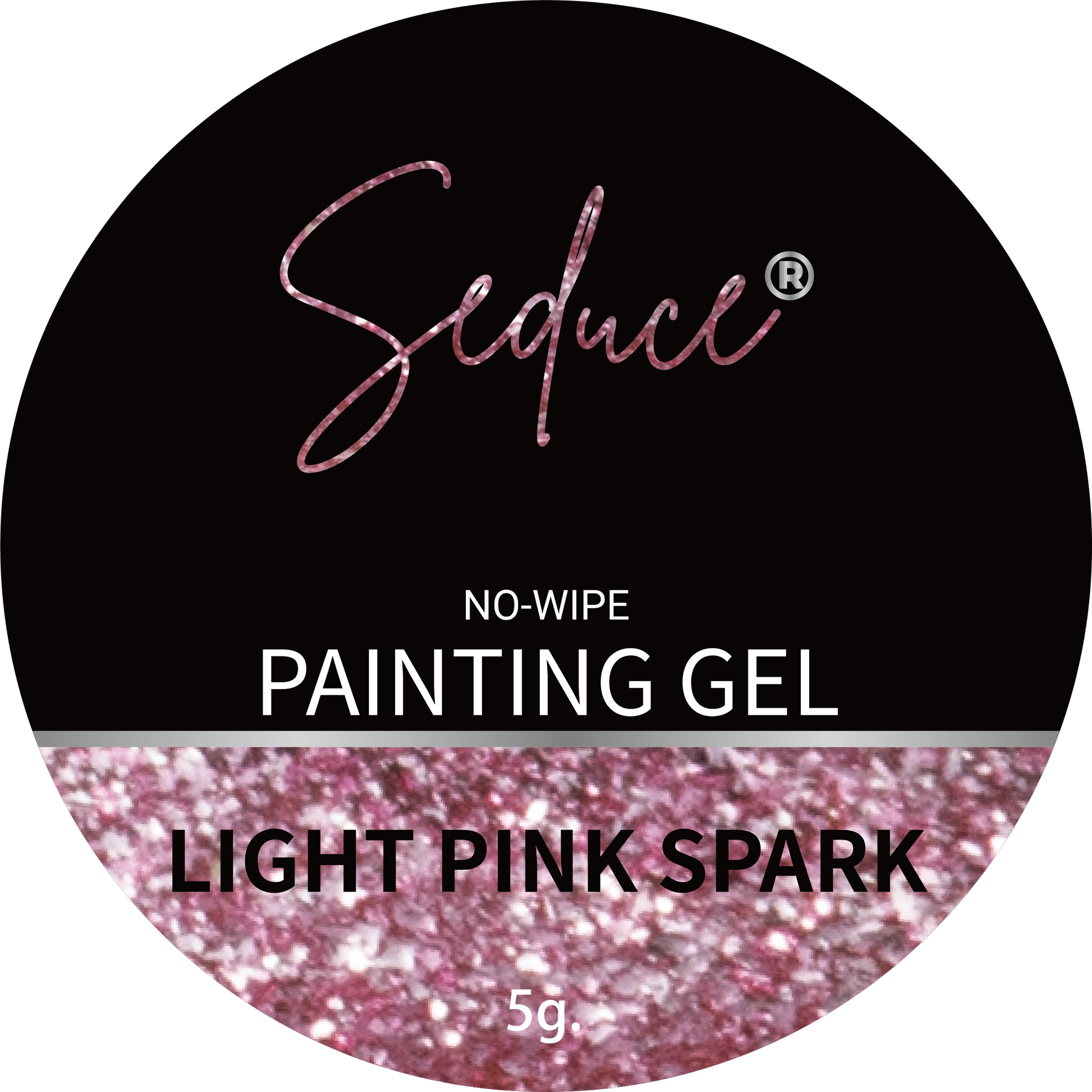 Seduce® No wipe painting gel in de kleur Light pink spark