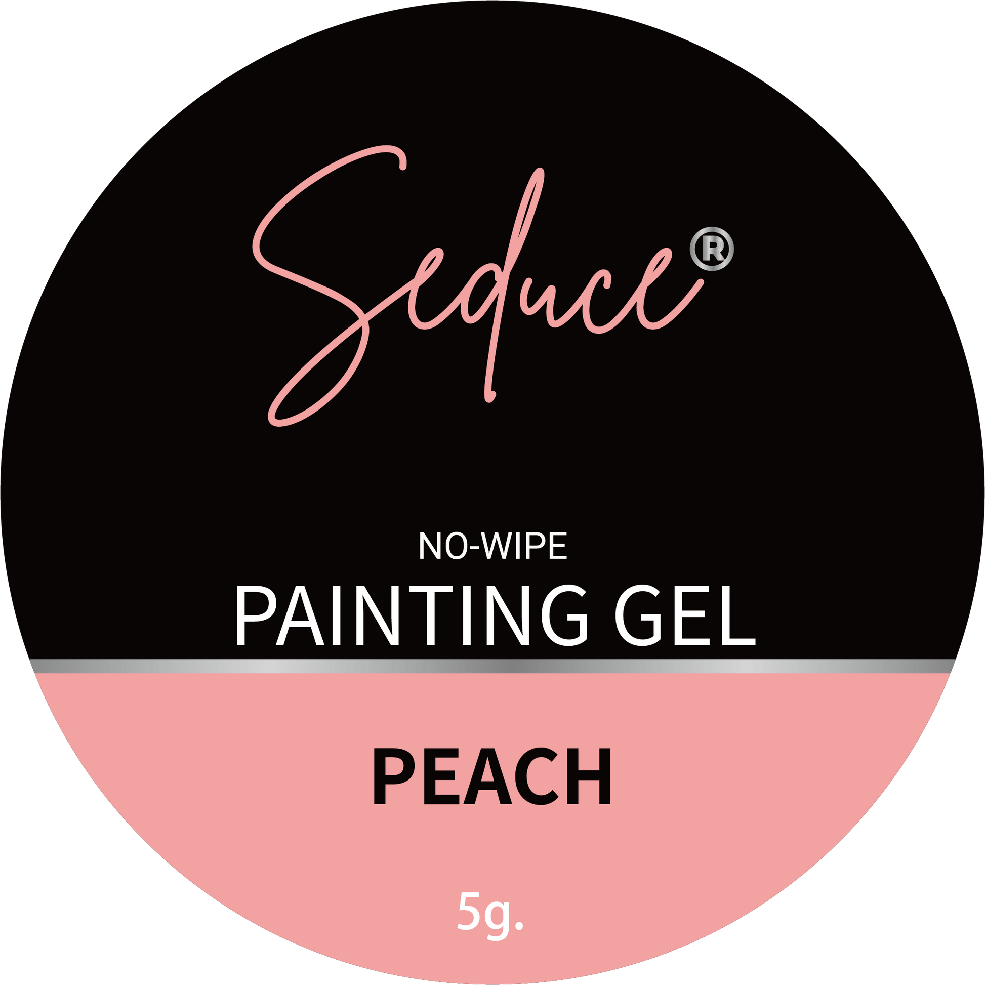 Seduce® No wipe painting gel in de kleur Peach
