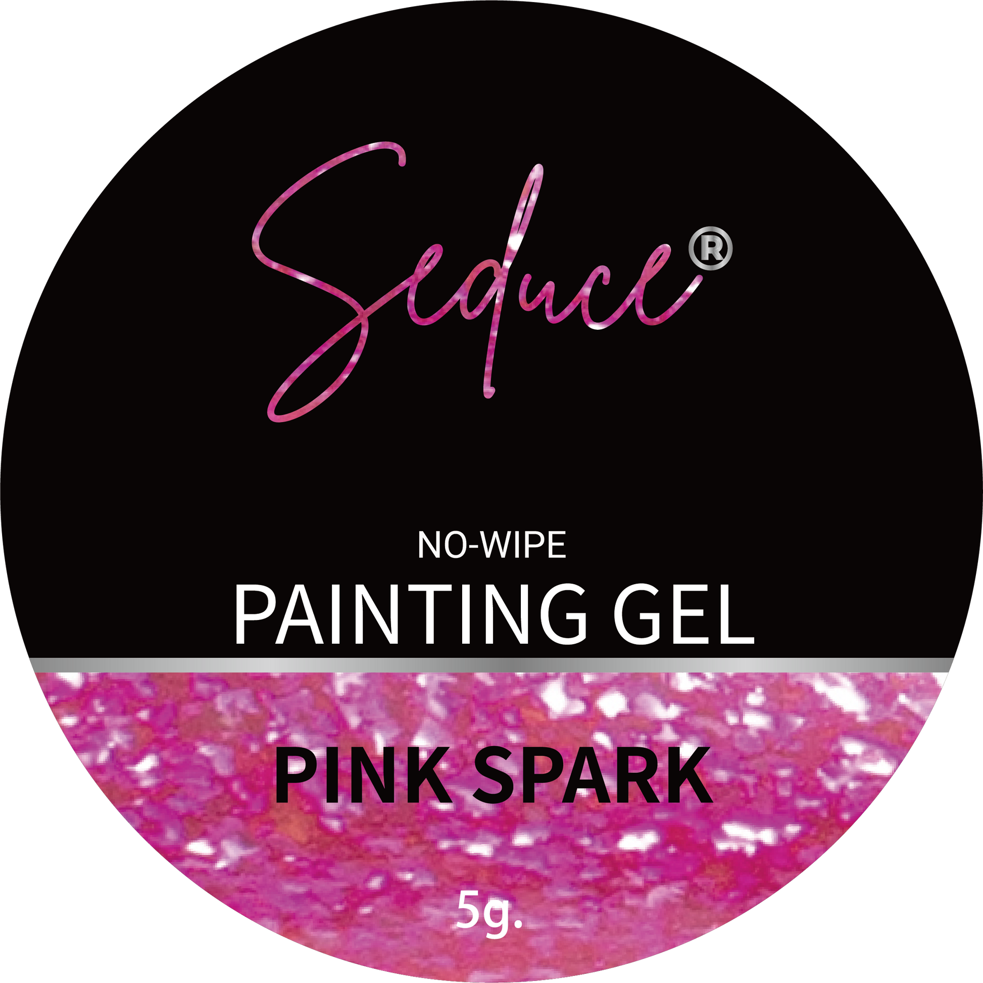 Seduce® No wipe painting gel in de kleur Pink spark