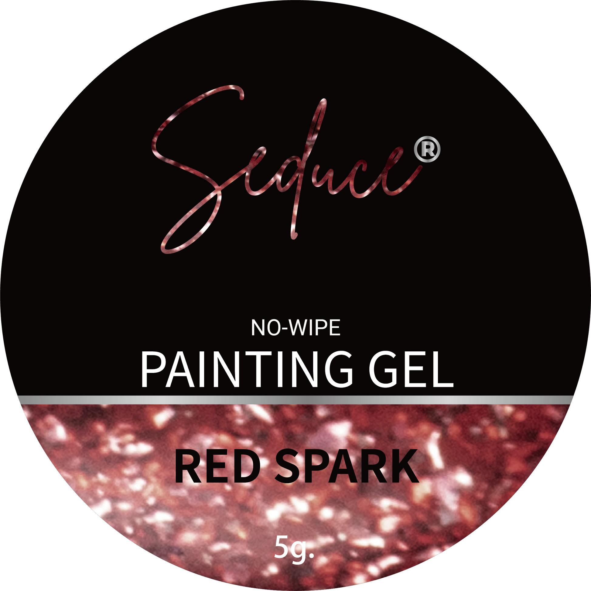 Seduce® No wipe painting gel in de kleur red spark